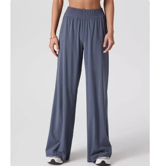 Vuori Women's Wide Leg Pants - Dark Gray - Picture 2 of 5